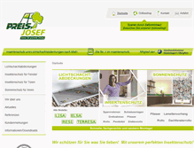 Tablet Screenshot of preis-insektenschutz.de